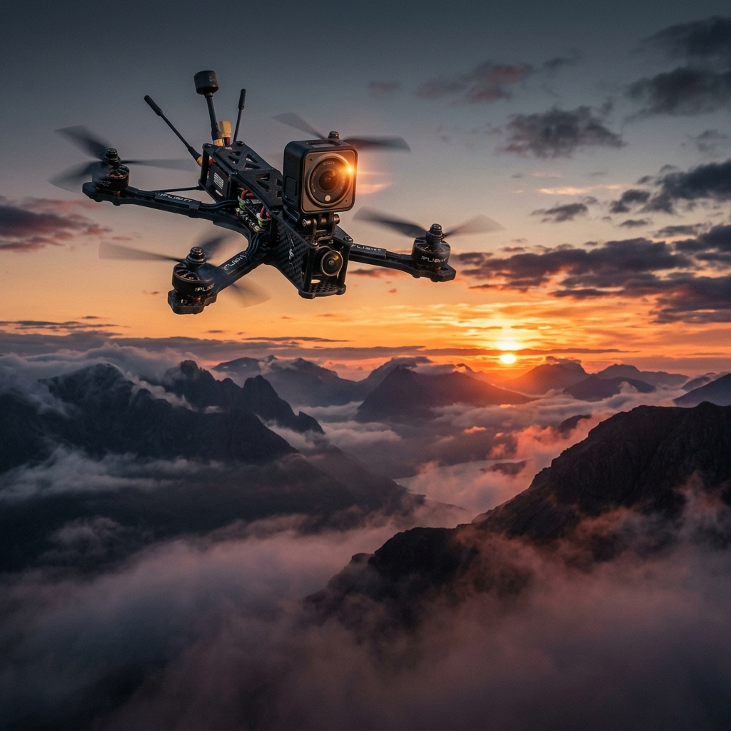 Drone Çekimi için Nexus Studio CS görsel sahnesi